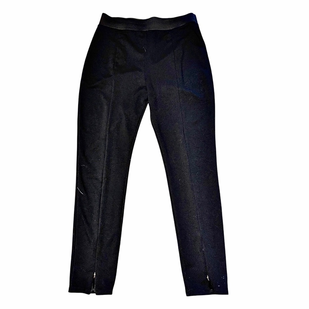 Banana Republic Womens Large Black Pull On Pintuck Legging Size L